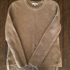Madewell Brown Knit Chunky Sweater Medium